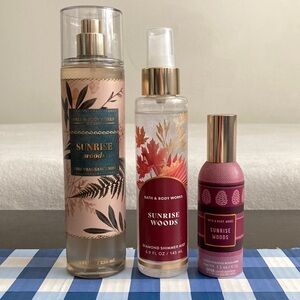 BBW Sunrise Woods spray set